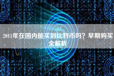 2011年在国内能买到比特币吗？早期购买全解析